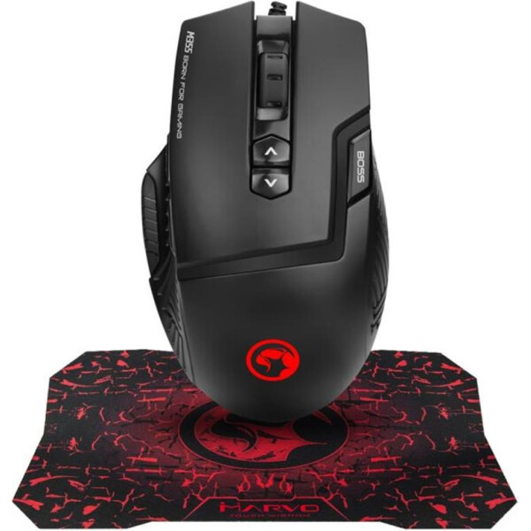

Мышь Marvo M355 7 colors-LED Black + коврик G1
