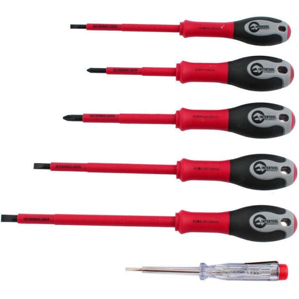 

Набор отверток 6 ед. 1000 В INTERTOOL VT-2107