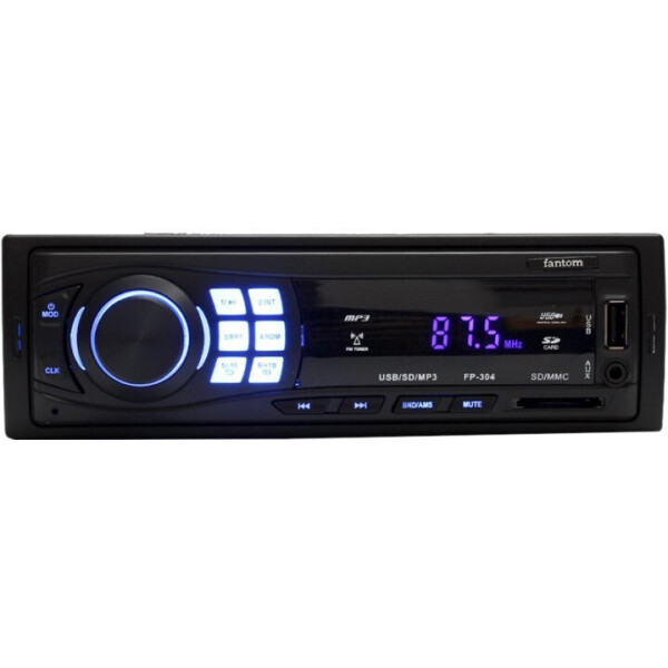 

Автомагнітола Fantom FP-304 Black / Blue