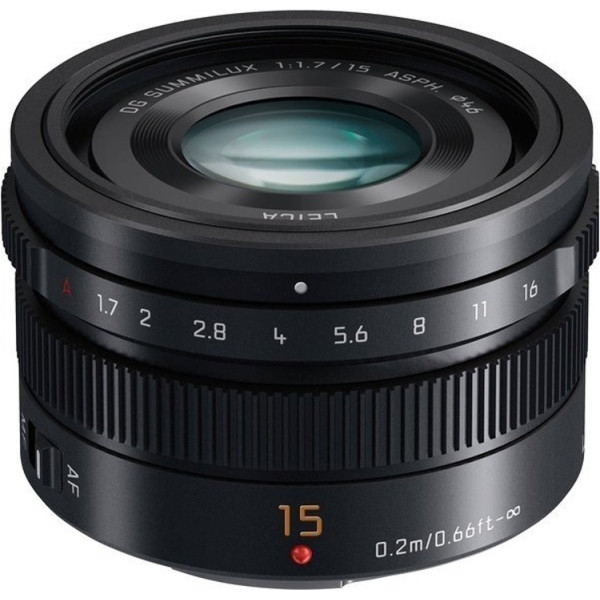 

Panasonic H-X015E-K Micro 4/3 Lens 15mm Black