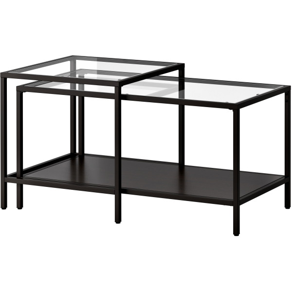 

IKEA VITTSJO комплект 2 шт стеклянные черно-коричневые (802.153.32)