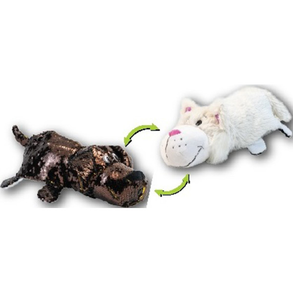 

Мягкая игрушка с пайетками 2 в 1 ZooPrяtki Лабрадор -Кот (30 cm) (518IT-ZPR)