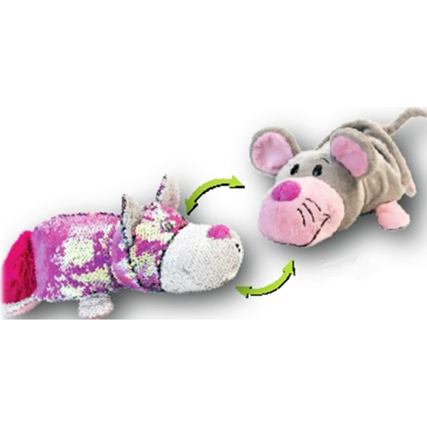 

Мягкая игрушка с пайетками 2 в 1 ZooPrяtki Кот-Мышь (30 cm) (516IT-ZPR)