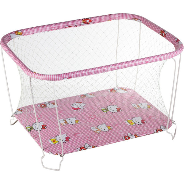 

Манеж Qvatro Classic-01 крупная сетка розовый (hello kitty)