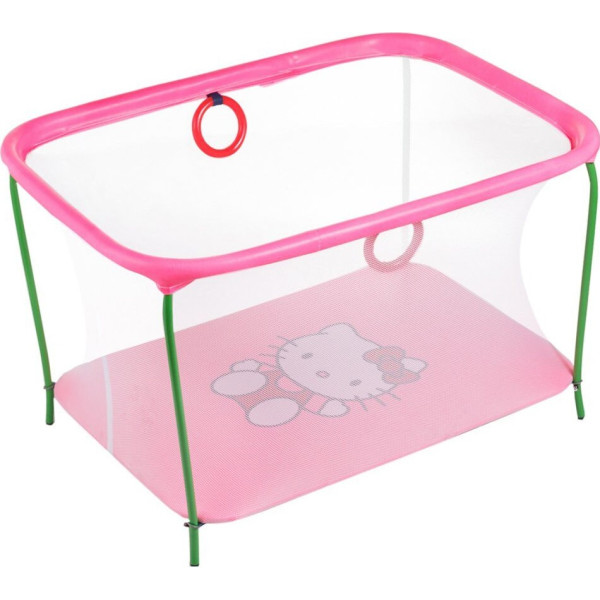 

Манеж Qvatro LUX-02 мелкая сетка розовый (hello kitty)