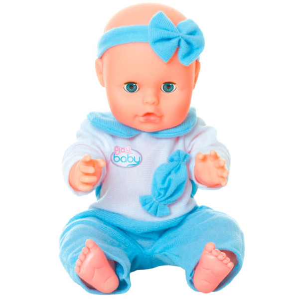 

Пупс Play Baby с бутылочкой и горшком 32 см голубой (32001)