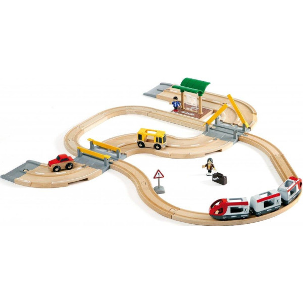 

Железная дорога BRIO Деревянная с переездом и станцией 33209