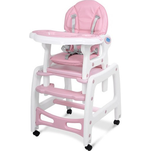 

Стульчик-трансформер Bambi M 1563-8-1 Бело-розовый