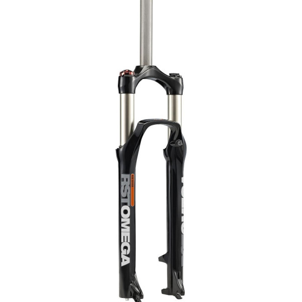 

MTB 29" RST Omega TNL 1-1/8" disk brake only шток 28,6мм стальной, ход-100, 32mm стальные, пружинно - масляная, гидравл. локаут, чёрная глянц. (FRK-37-90)