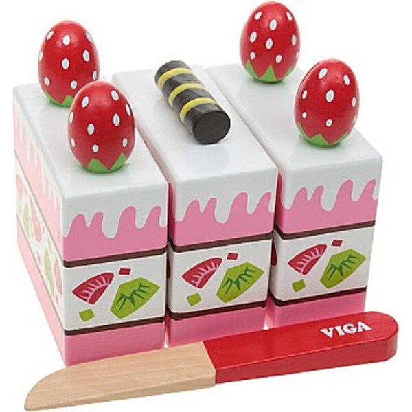 

Игровой набор Viga Toys Клубничный торт