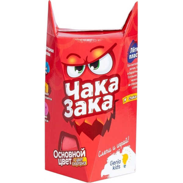 

Легкий пластилин для детской лепки Genio Kids Чака-Зака Красный (TA1790-5)