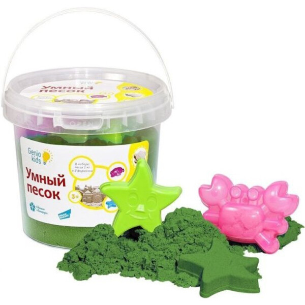 

Набор Genio Kids-Art для детского творчества умный песок 1 кг зеленый (SSR104)