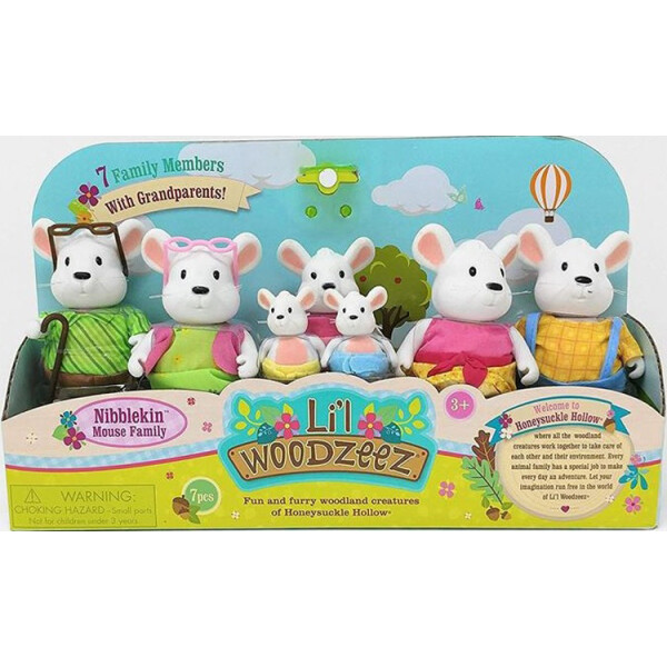 

Набор фигурок Li`l Woodzeez Большая Семья Мышей 7ед. 6491Z