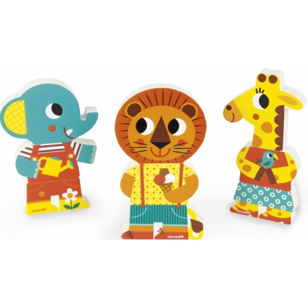 

Игровые магнитные фигурки Janod Животные в зоопарке J08030