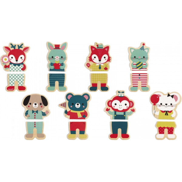 

Игровые магнитные фигурки Janod Животные 16 эл. J08015