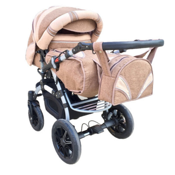 

Детская коляска трансформер Trans Baby Prado Lux Len Brown/Beige (TB.PrL.Len.Lux03/Lux24)