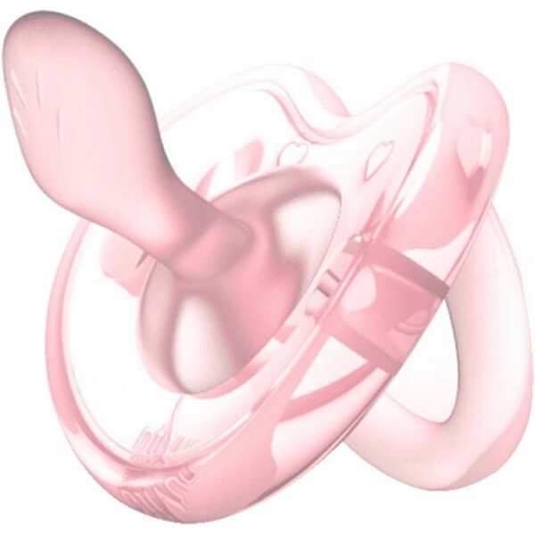 

Пустышка ортодонтическая Nuvita Orthosoft Light 0м+ розовая NV7051Pink