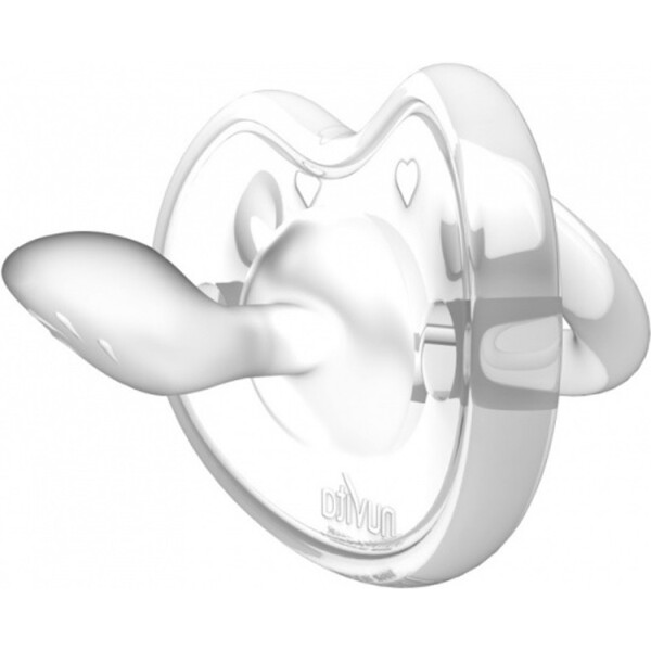 

Пустышка ортодонтическая Nuvita Orthosoft Light 0м+ прозрачная NV7051TRANSP