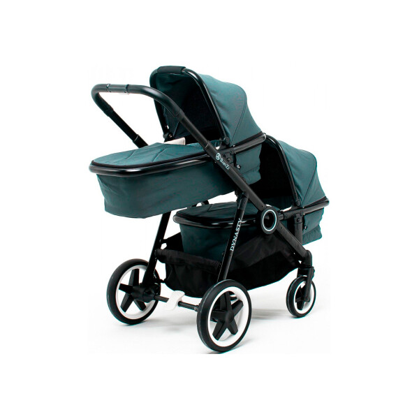 

Детская коляска для двойни 2 в 1 BabyZz Династия (серая)