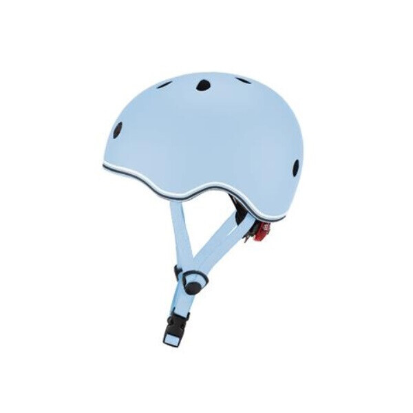 Акция на Шлем защитный детский GLOBBER EVO LIGHTS, пастельний зеленый, с фонариком, 45-51см (XXS/XS) (506-206) от Allo UA