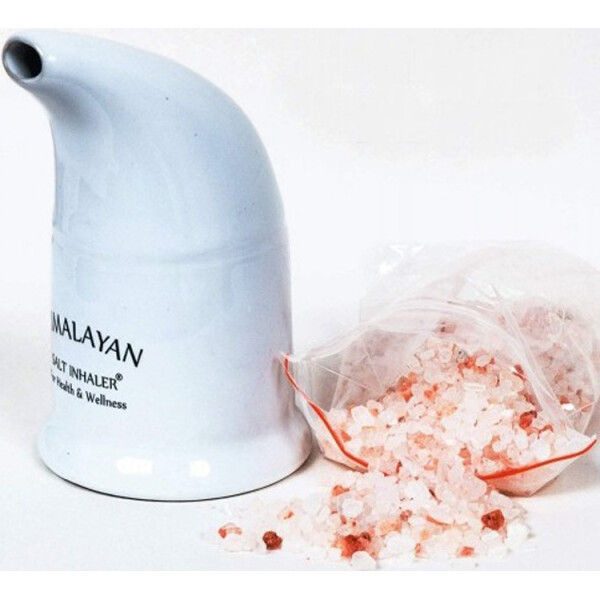 

солевой Солтпайп керамический с гималайской розовой солью (HIMALAYAN SALT PIPE INHALER)