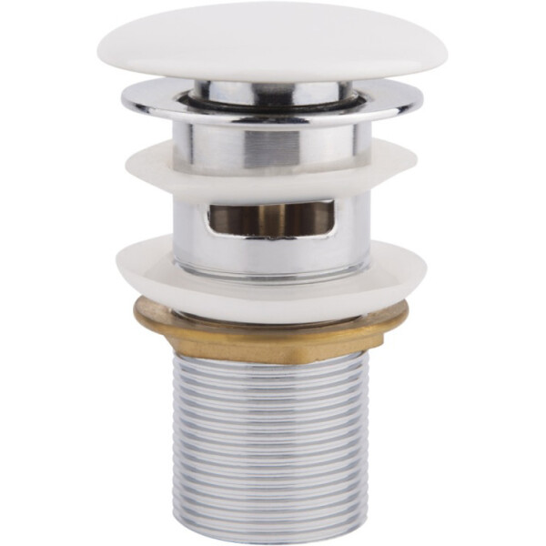 

Донный клапан Q-tap F008-1 WHI Pop-up с переливом, QTWHIF0081