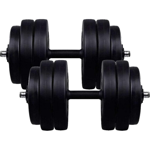 

Гантели Fit-On 2x26кг битумные, Черный (00020461)