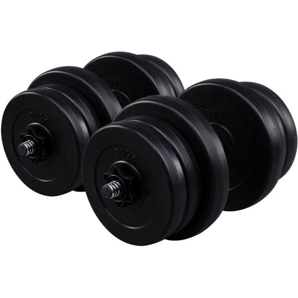 

Гантели Fit-On 2x21кг битумные, Черный (00020460)