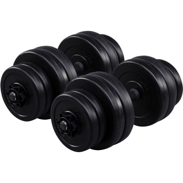 

Гантели Fit-On 2x16кг битумные, Черный (00020459)