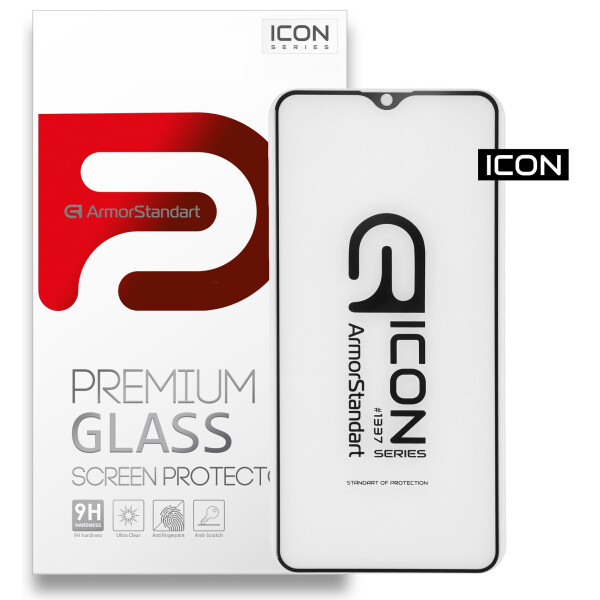 

Защитное стекло ArmorStandart Icon Full Cover Full Glue Black для VIVO Y19