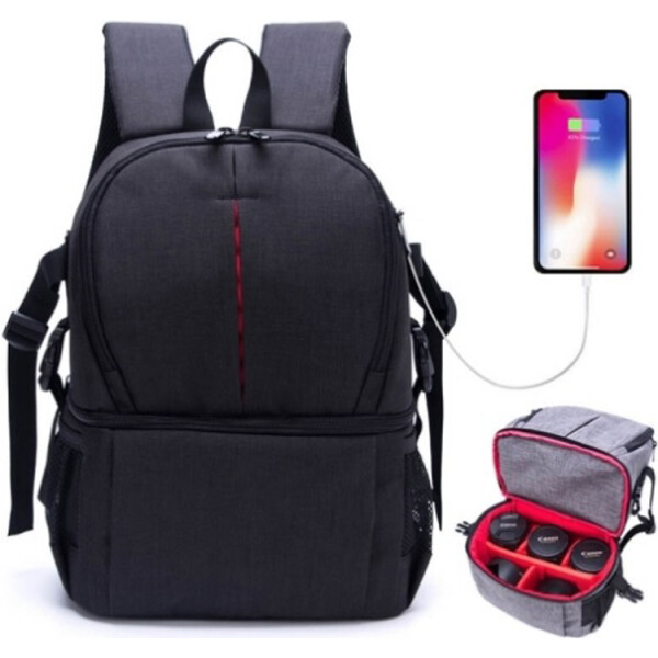 

Рюкзак AccPro DAC-1721G black/red