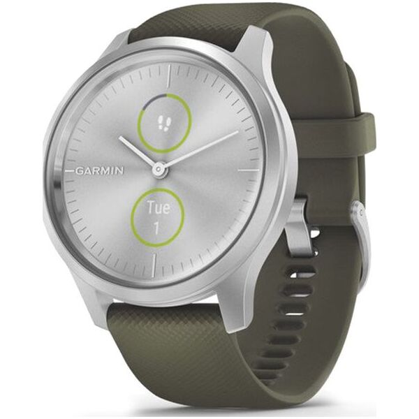 

Смарт-часы Garmin Vivomove Style Silver-Moss Green Silicone (010-02240-21)