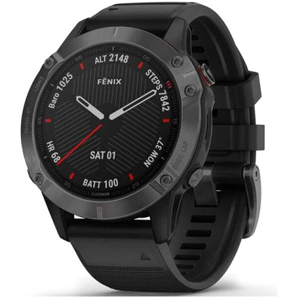 

Garmin Fenix 6 Sapphire Сarbon Grey DLC with Black Band (010-02158-11)
