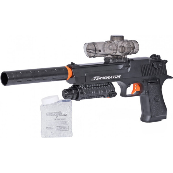 

Металлический пистолет, стреляет водными патронами LE NENG TOYS (D1A)