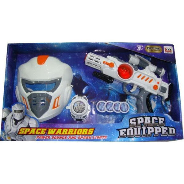 

Игрушечный пистолет, работает от батарей, с маской LEI MENG TOYS (LM888-3A)