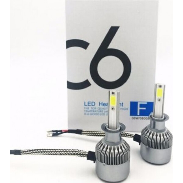 

Комплект LED ламп C6 HeadLight H3 12v COB