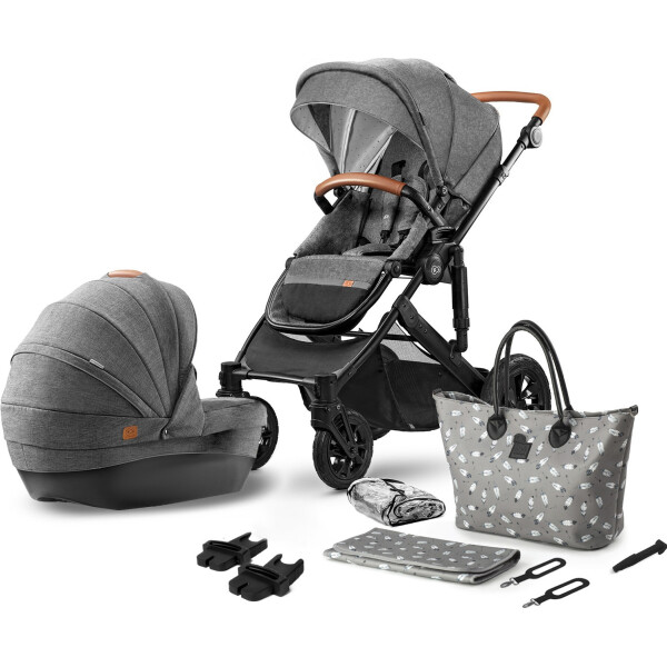 

Детская коляска универсальная 2 в 1 Kinderkraft Prime Gray + MommyBag (KKWPRIMGRMB200)