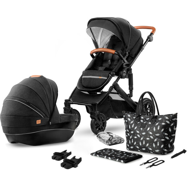 

Детская коляска универсальная 2 в 1 Kinderkraft Prime Black + MommyBag (KKWPRIMBKMB200)