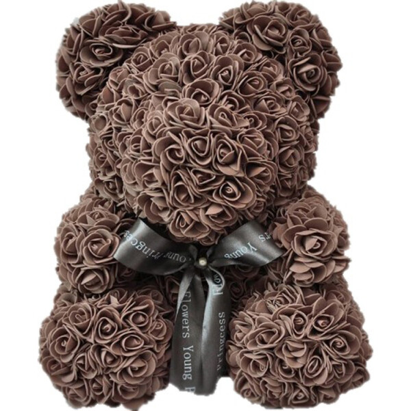 

Мишка из роз 25см Bear Flowers BB4 Coffee