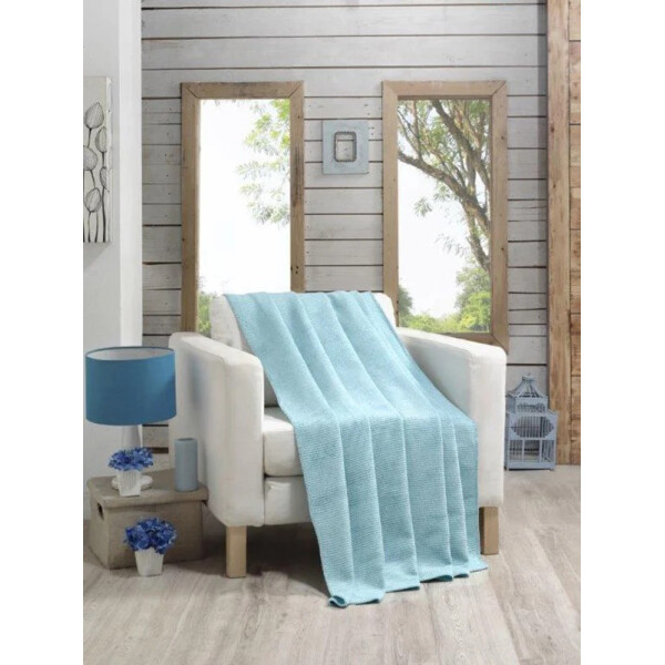 

Плед Zugo Home Darcy однотонный 150*200 ментоловый (ts-01629)