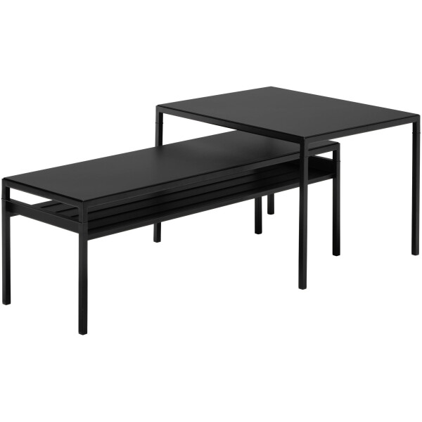 

Комплект кофейных столиков с двусторонней столешницей IKEA NYBODA 2 шт Черный (592.083.19)