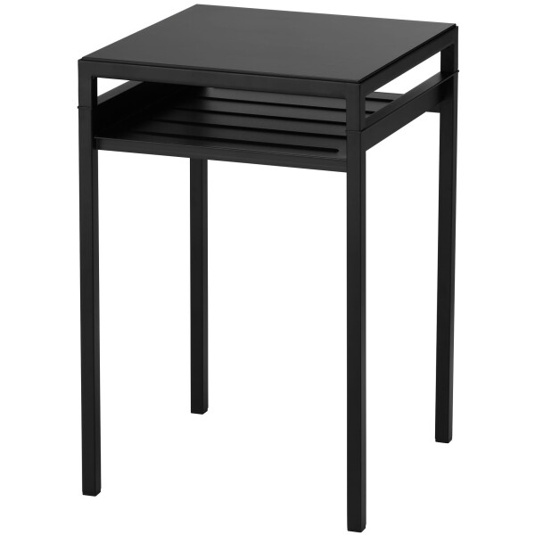 

Кофейный столик с двусторонней столешницей IKEA NYBODA 40x40x60 см черный/бежевый (203.426.44)