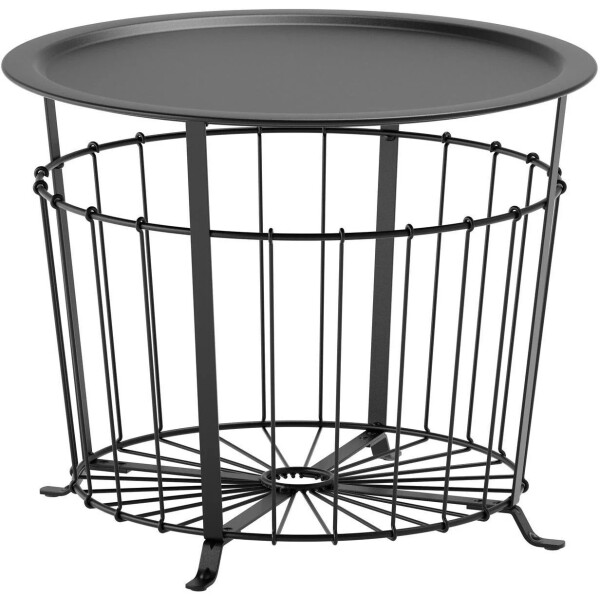 

Столик с местом для хранения IKEA GUALOV 60 см черный (703.403.79)