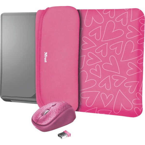 

15" Trust Yvo Reversible + мышь Pink (23443)