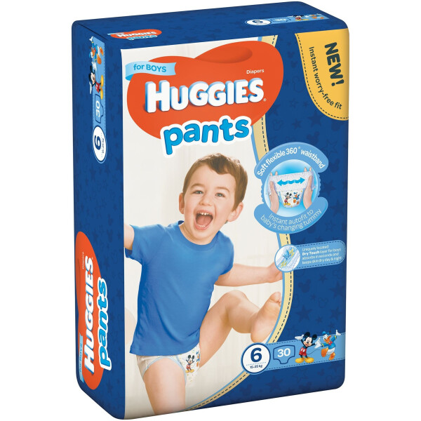 

Трусики-подгузники Huggies Pants 6 (15-25 кг) Jumbo для мальчиков, 30 шт