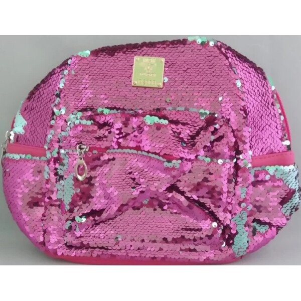 

Рюкзак UKC женский из экокожи c пайетками 24x24x11 Розовый (844573187)