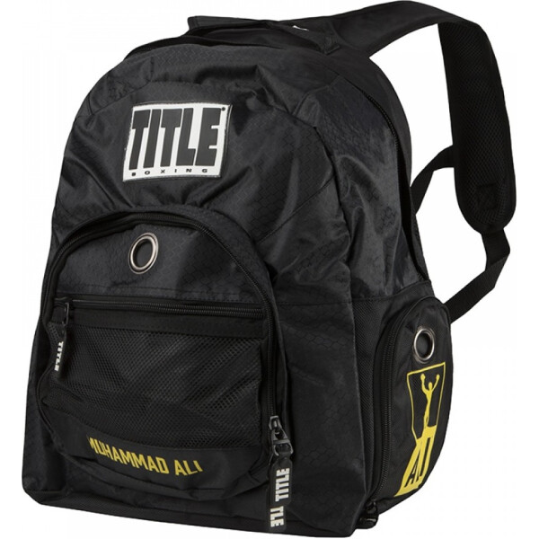 Рюкзак TITLE Ali Super Boxing Backpack Черный с желтым