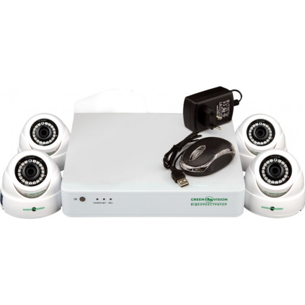

Комплект видеонаблюдения GreenVision GV-K-S16/04 1080P