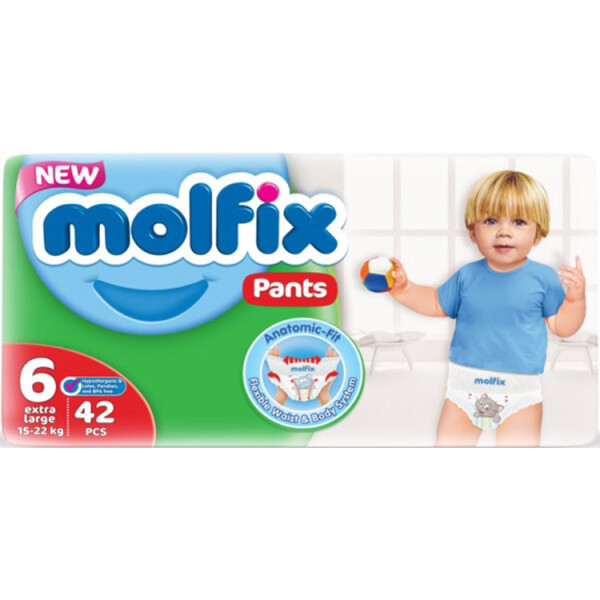 

Подгузники-трусики Molfix 6 (15-22 кг), 42 шт.