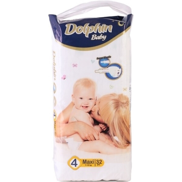 

Подгузники Dolphin Baby 4 (7-18 кг), 32 шт.
